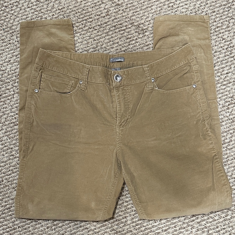 New Directions Tan Skinny Pants
